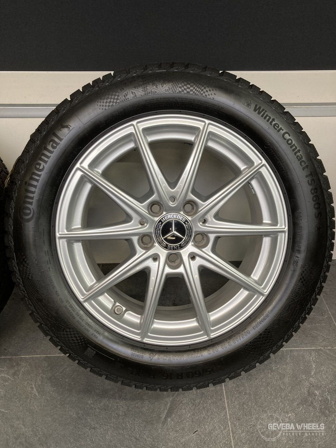 16” originele Mercedes A W177 velgen + winterbanden 5x112, Pneus et Jantes, Pneus hiver, 16 pouces, Véhicule de tourisme
