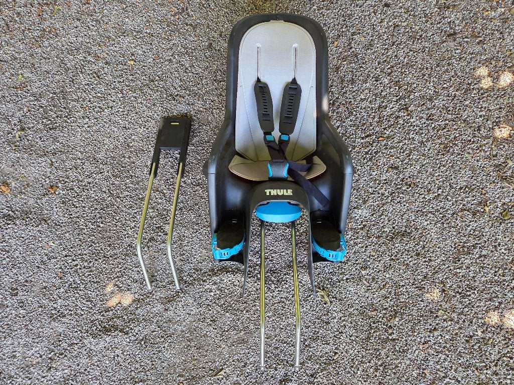 Thule RideAlong 2, montagebeugel + extra adapter laag zadel, Vélos & Vélomoteurs, Thule Ride Along, Repose-pieds, Comme neuf, Enlèvement