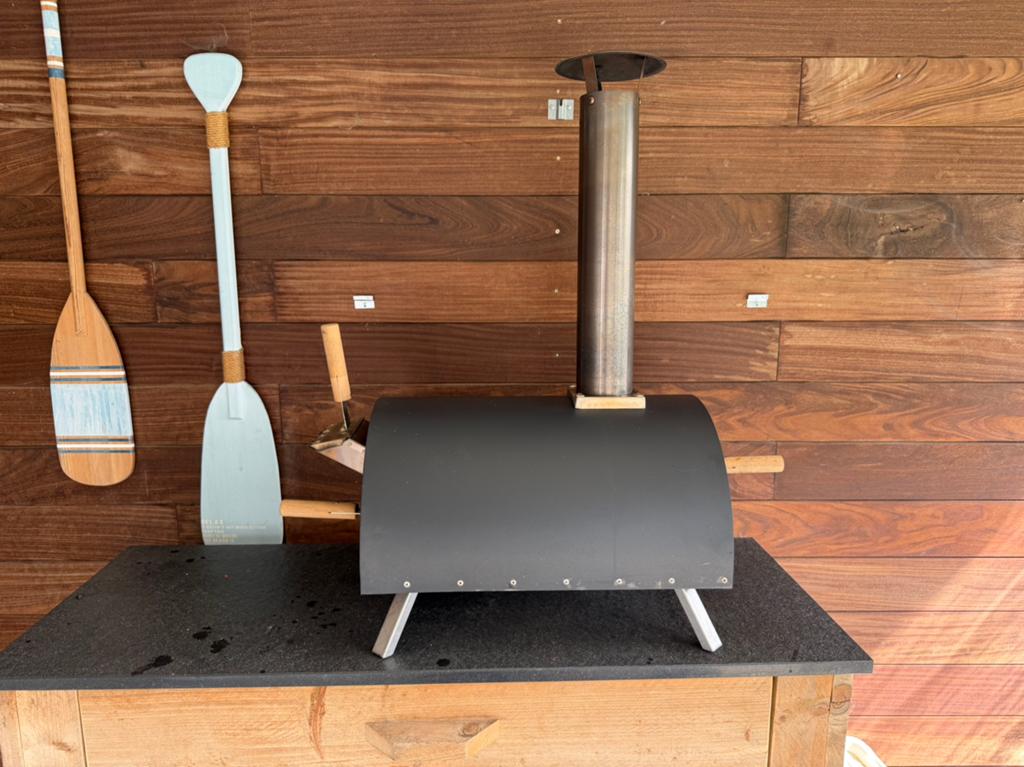 Burnhard outdoor pizza oven Nero incl. afdekhoes, Tuin en Terras, Ophalen, Gebruikt