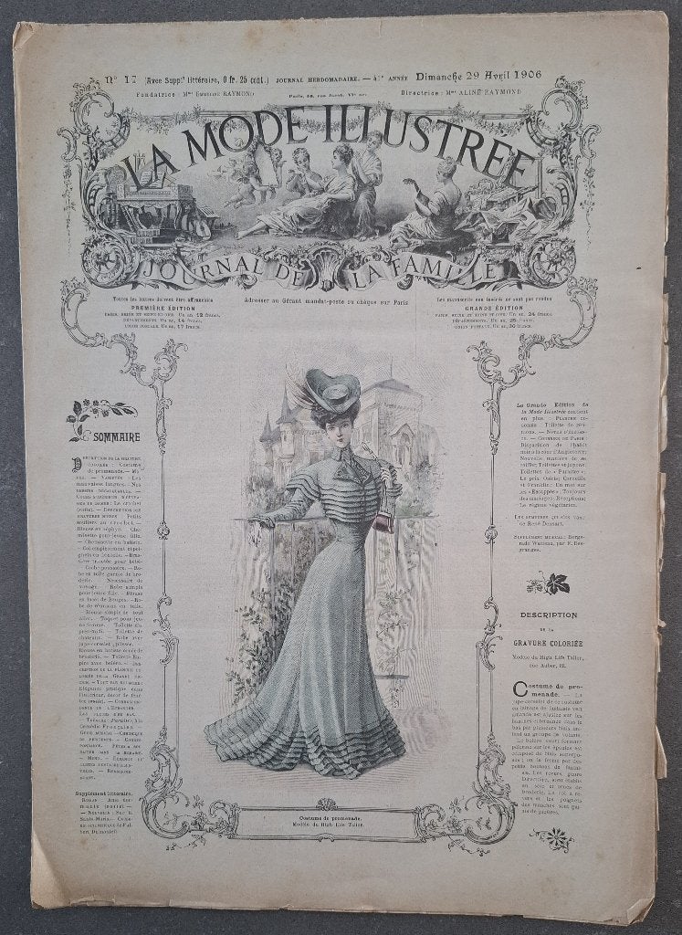 Exemplaar nr 17 van La Mode Illustrée, uit 906, Boeken, Ophalen of Verzenden, Gelezen