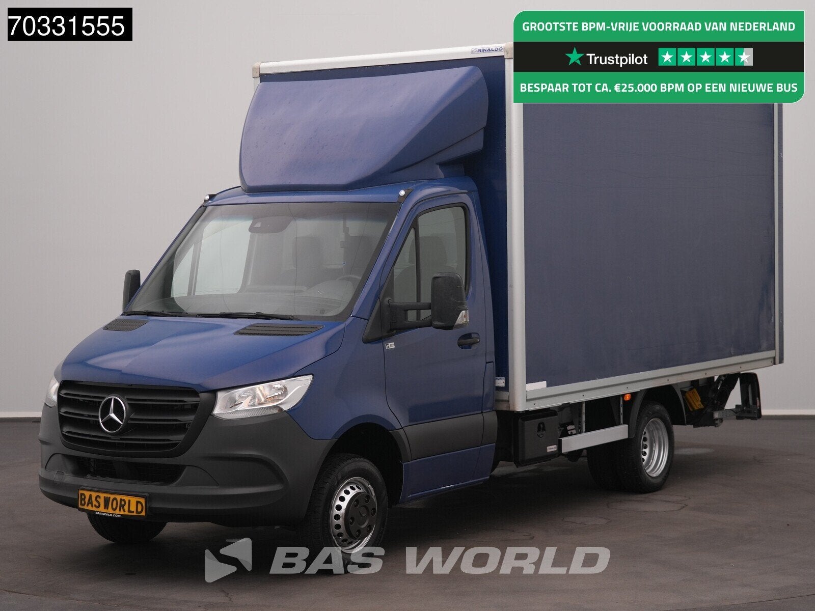 Mercedes Sprinter 315 CDI Laadklep Zijdeur Dubbellucht Bakwa, Stof, Gebruikt, 4 cilinders, 2000 kg