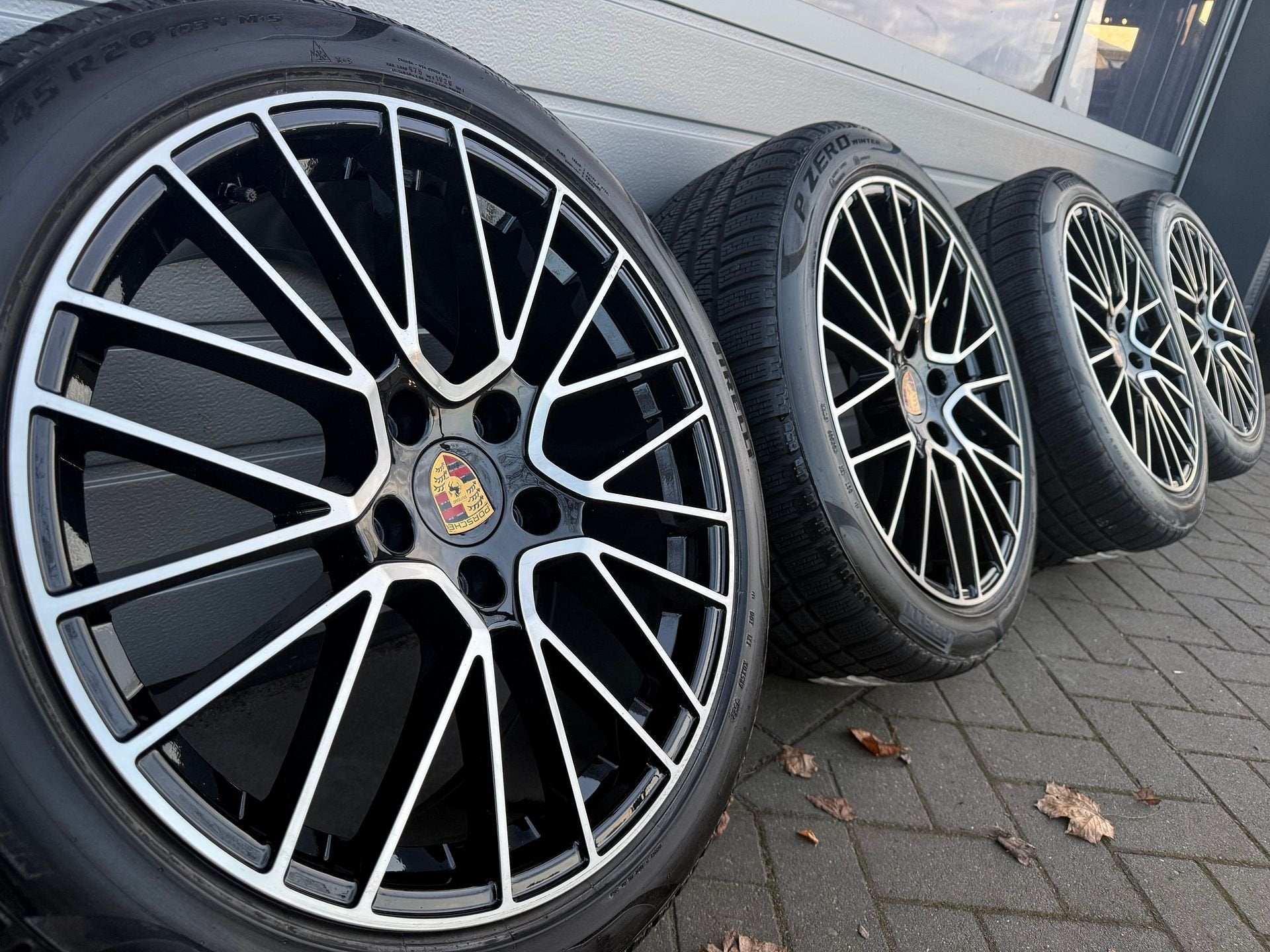 20 inch Porsche Taycan S Turbo GT GTS 4s velgen winterbanden, -, 285 mm, -, Banden en Velgen
