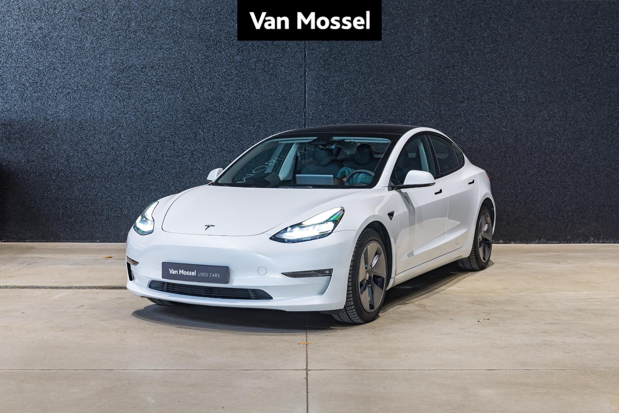 Tesla Model 3 Long-Range Dual Motor AWD PANO DAK | LEDER | N, Auto's, 4 deurs, Gebruikt, 351 pk, Wit