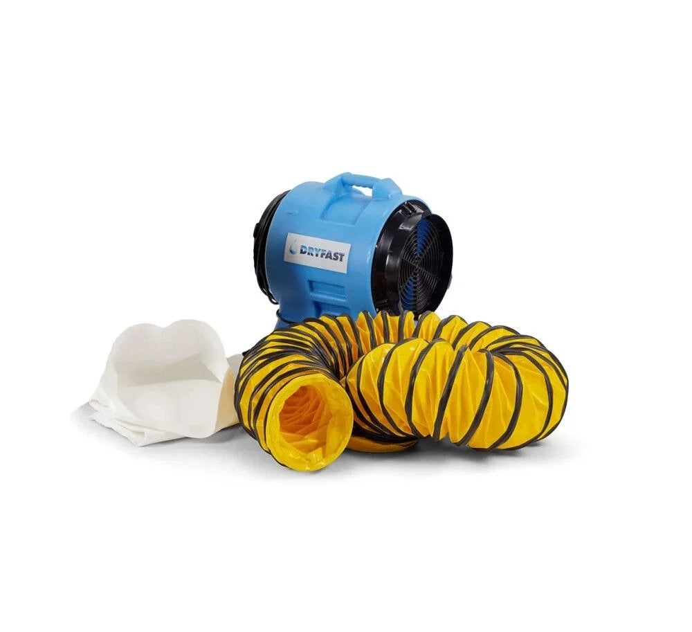 Ventilateur Dryfast avec sac à poussière et tuyau, Enlèvement, Utilisé, Autres types