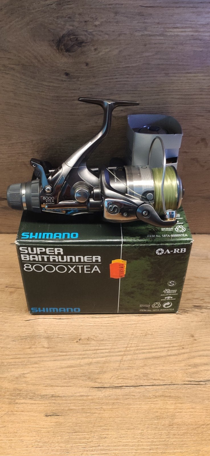 4x Shimano 8000 Xtea Super Baitrunner, Watersport en Boten, Hengelsport | Karpervissen, Ophalen, Zo goed als nieuw, Molen