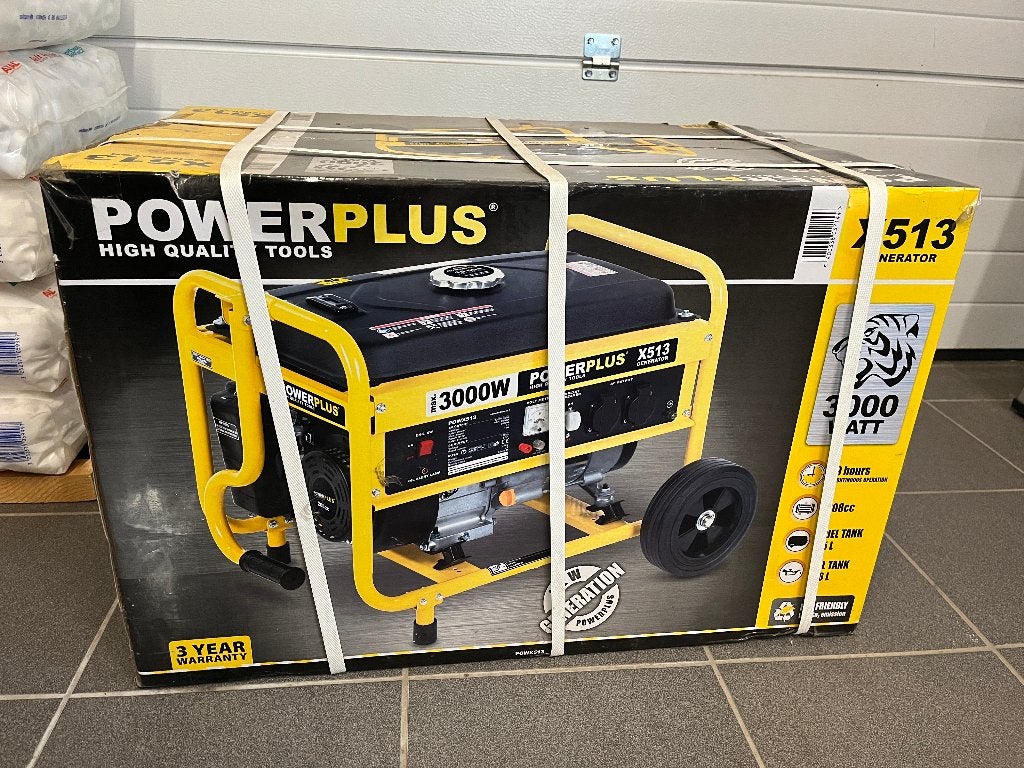 Stroomgenerator 3000W - ongebruikt, Ophalen, Nieuw, Minder dan 5 kVA, Benzine
