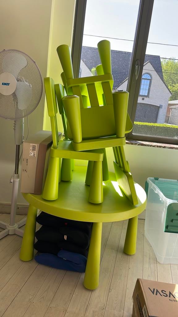 Tafel met 5 stoeltjes, Kinderen en Baby's, Ophalen, Gebruikt