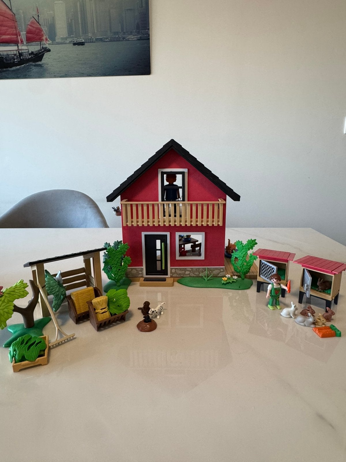 Playmobil kleine boerderij, Gebouw, Complete set, Ophalen of Verzenden, Zo goed als nieuw