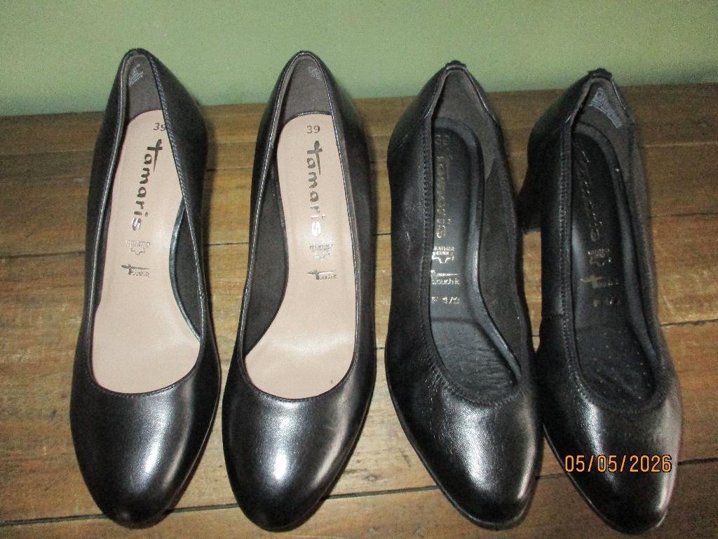 lot de 2 paires de chaussures Tamaris, Tamaris, Enlèvement ou Envoi, Chaussures à haut talons, Comme neuf