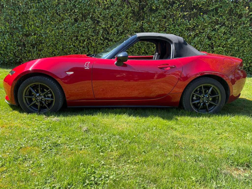Mazda MX5 ND, Auto's, Achterwielaandrijving, Zwart, Cabriolet, Handgeschakeld