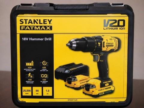 Perceuse-visseuse à percussion Stanley Fatmax V20 18V, Comme neuf, Enlèvement, Vitesse variable, Perceuse