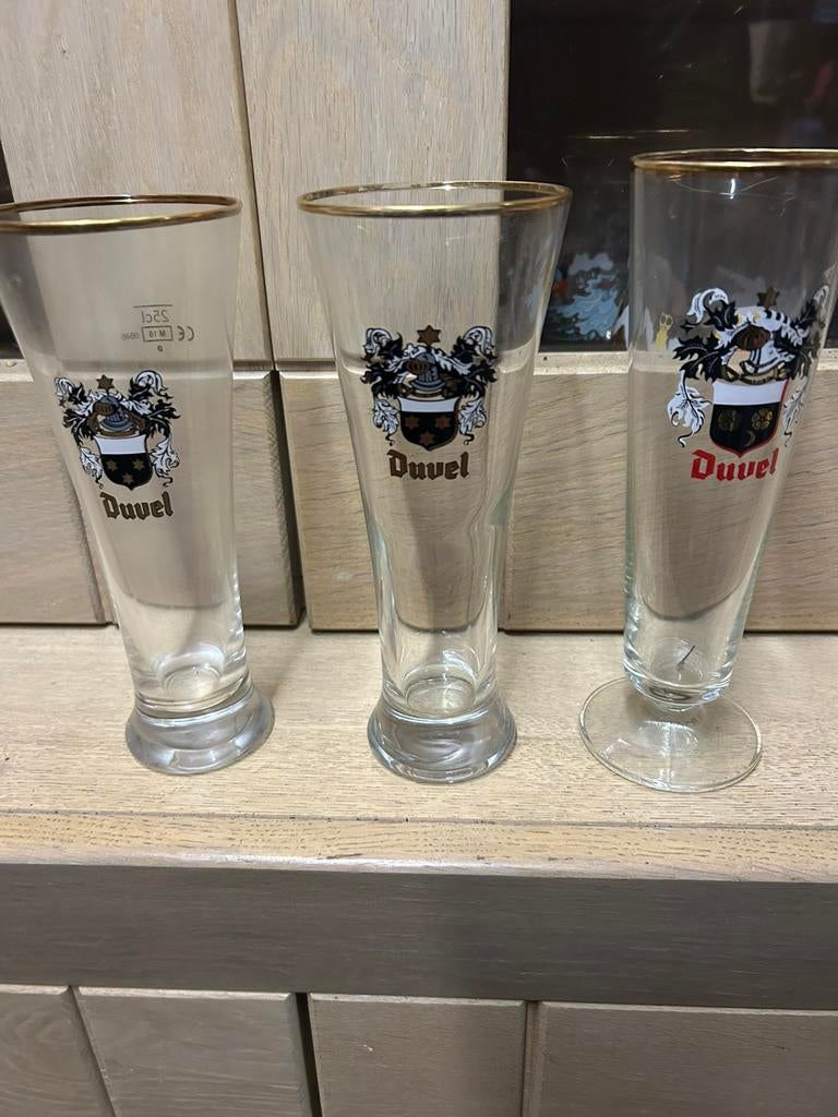 Duvel fluitglazen, Ophalen of Verzenden, Zo goed als nieuw