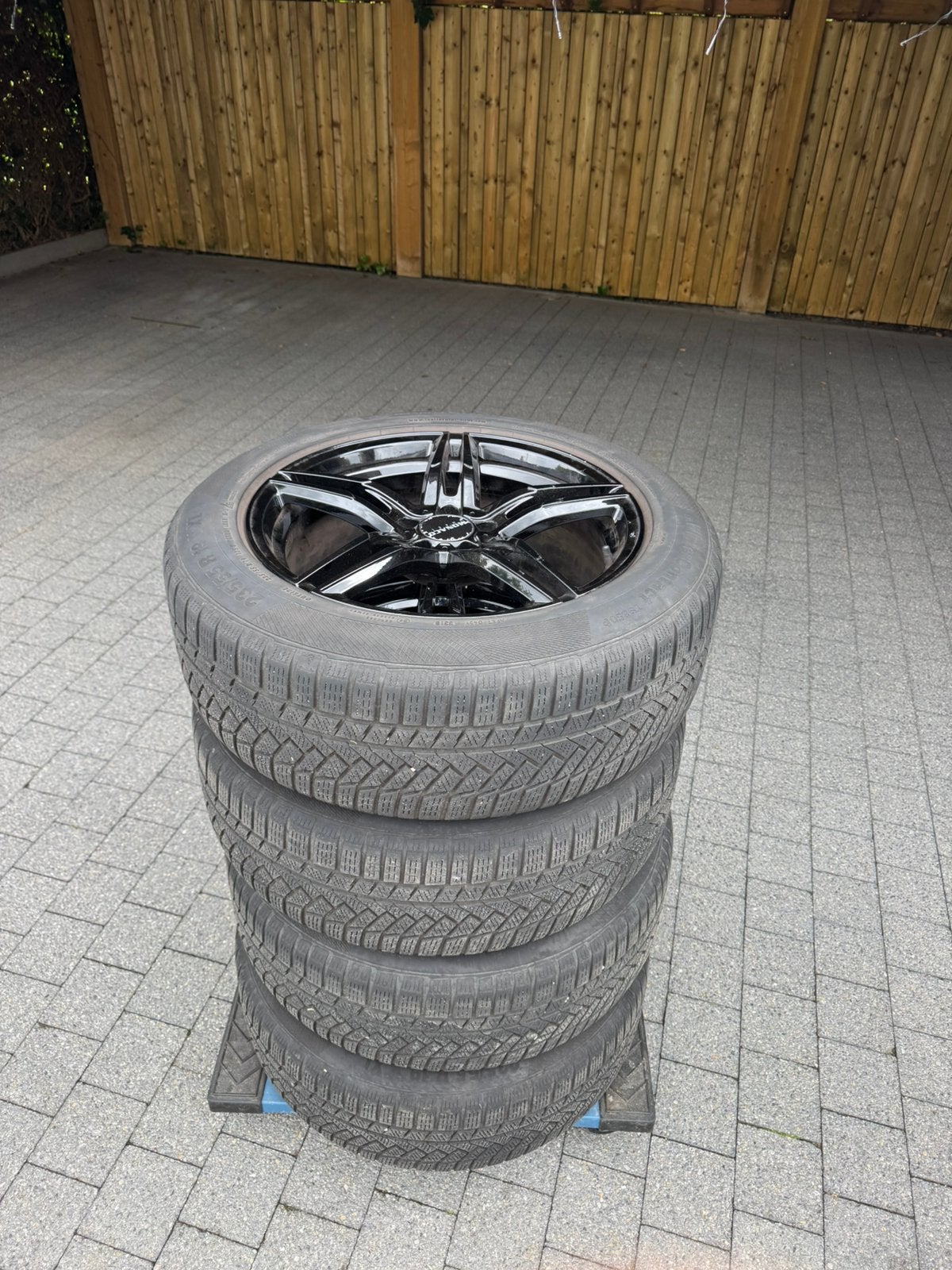 Set winterbanden GoodYear + 19” velgen, Enlèvement, Pneus hiver, Jante(s)