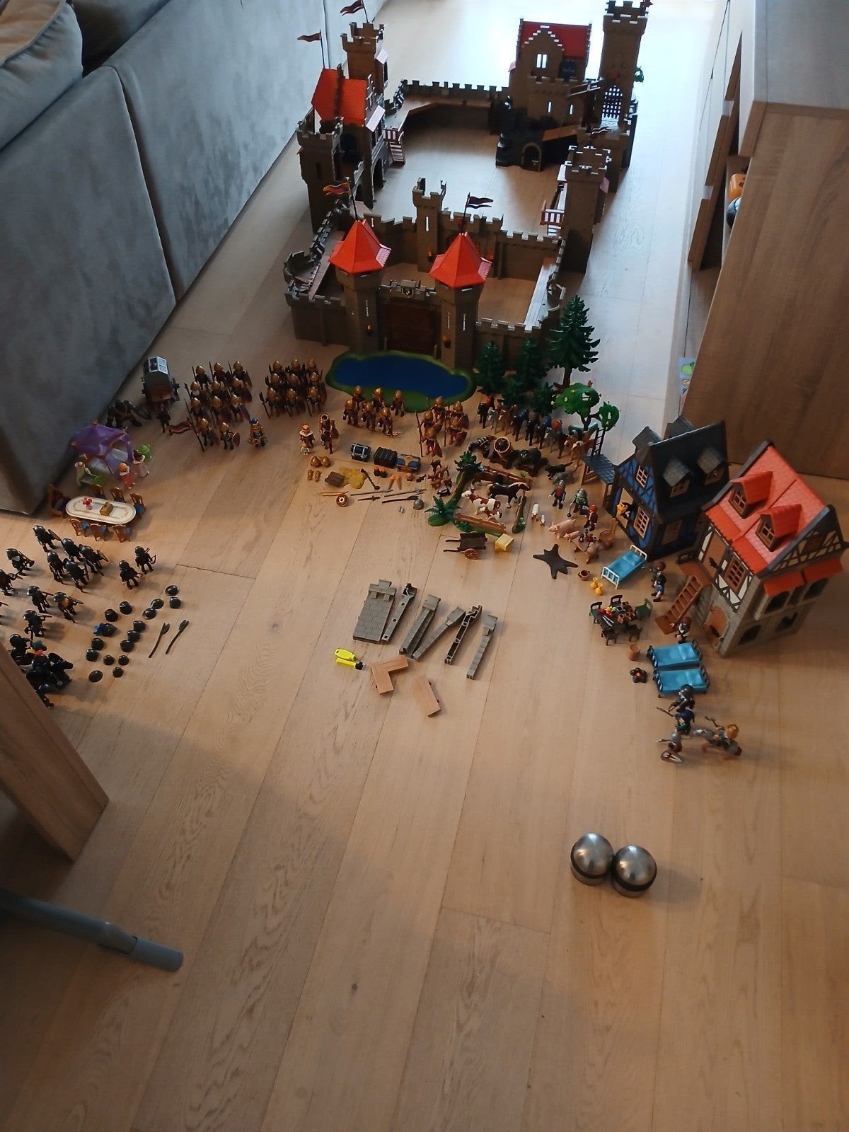 Playmobil ridderkasteel XXL middeleeuwse huizen, Ophalen