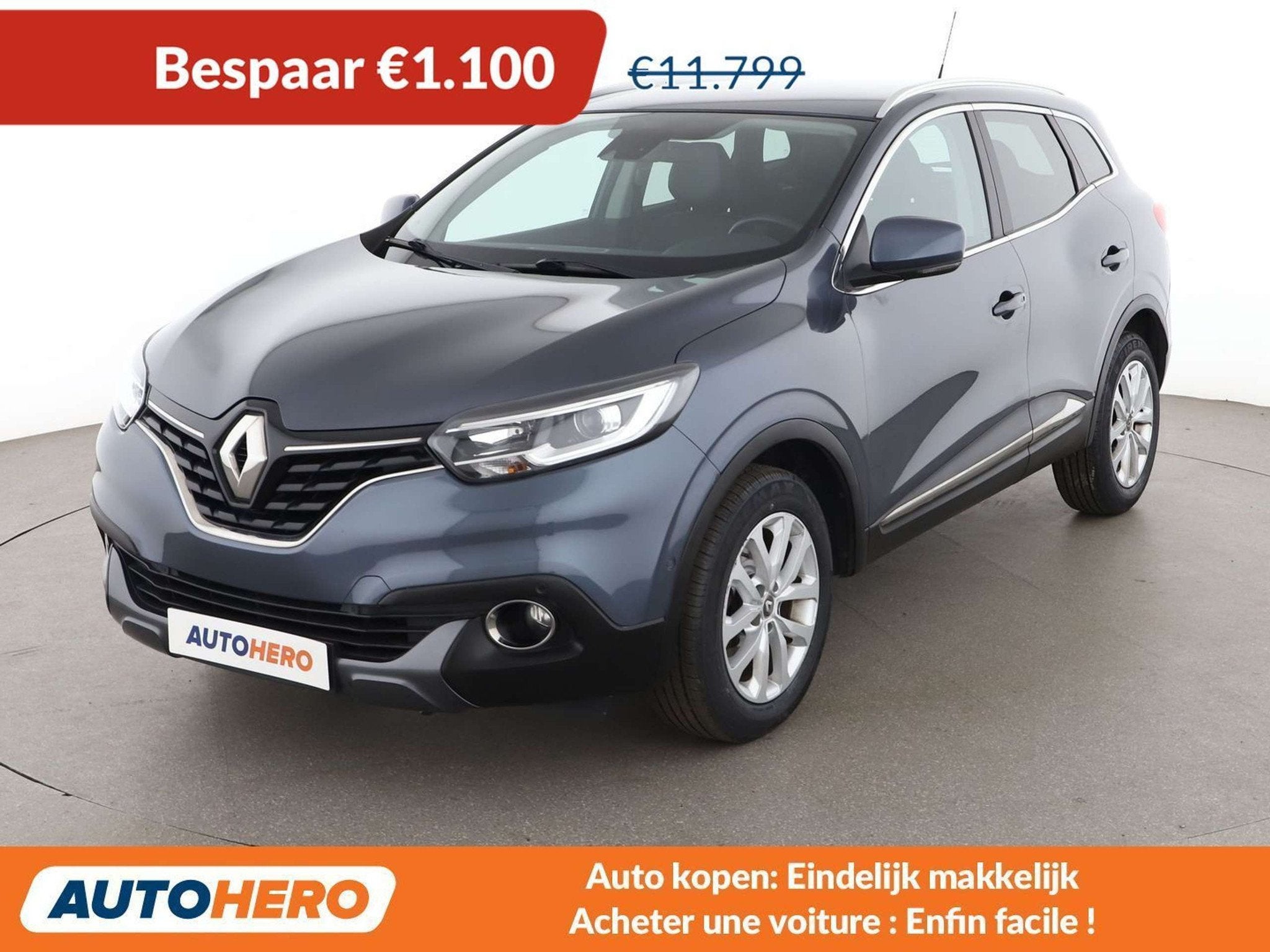 Renault Kadjar 1.5 dCi Energy Intens (bj 2016), Voorwielaandrijving, Kadjar, Zwart, 99 g/km