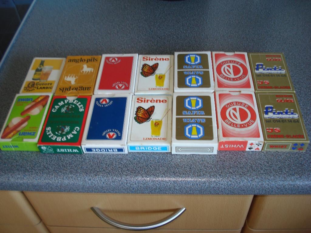 ORIGINELE RETRO SPEELKAARTEN, Collections, Enlèvement, Comme neuf, Carte(s) à jouer