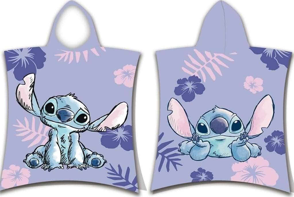 Stitch Badponcho Lila - Disney Badcape - Katoen, Enfants & Bébés, Maillots de bain pour enfants, Neuf, Taille unique, Poncho de bain