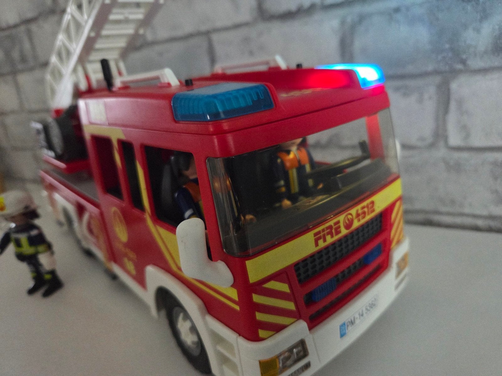 playmobil brandweer ladderwagen, Ophalen of Verzenden