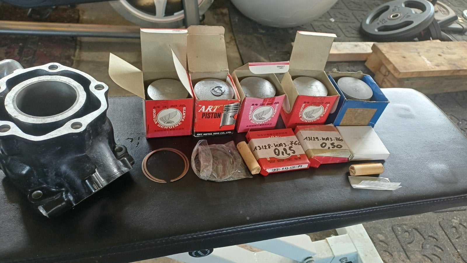 Honda cr125 1985 cilinder+pistons nieuw !!, Enlèvement, Cylindre