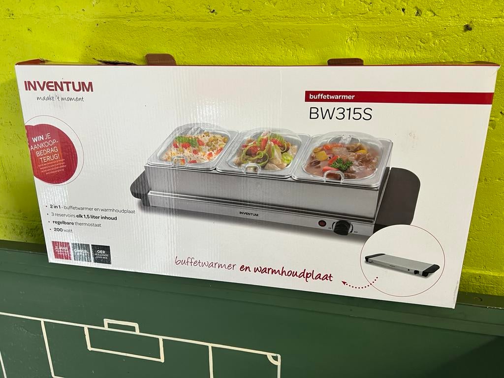 Buffetwarmer 3 stuks, Ophalen, Zo goed als nieuw