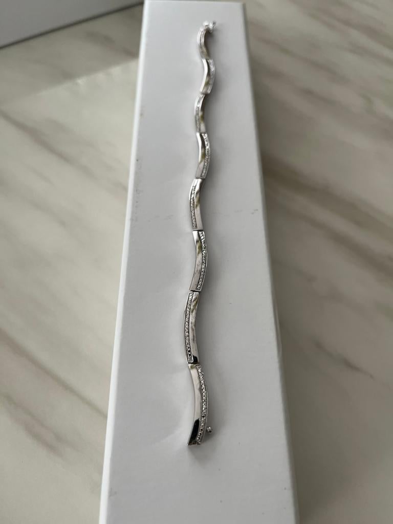 Zilveren armband 925, Handtassen en Accessoires, Armbanden, Ophalen of Verzenden, Zo goed als nieuw