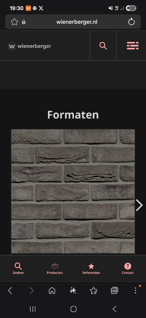 Nieuwe gevelsteen 3 palleten pagus grijszwart, Ophalen, Nieuw, Bakstenen