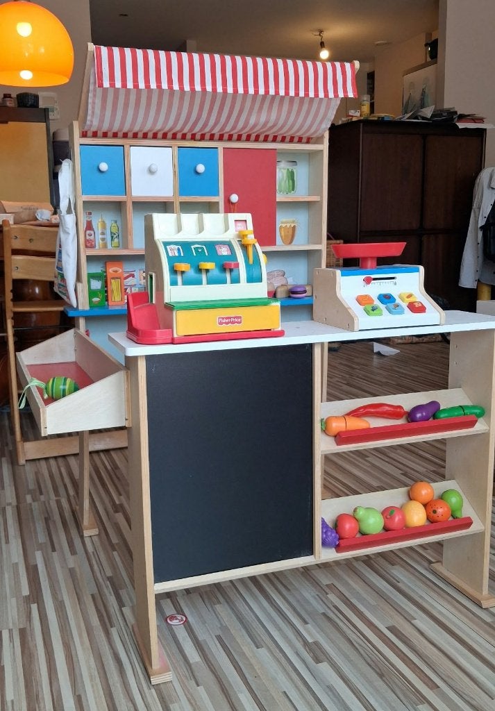 Magasin en bois et accessoires, Enlèvement, Comme neuf, Garçon ou Fille