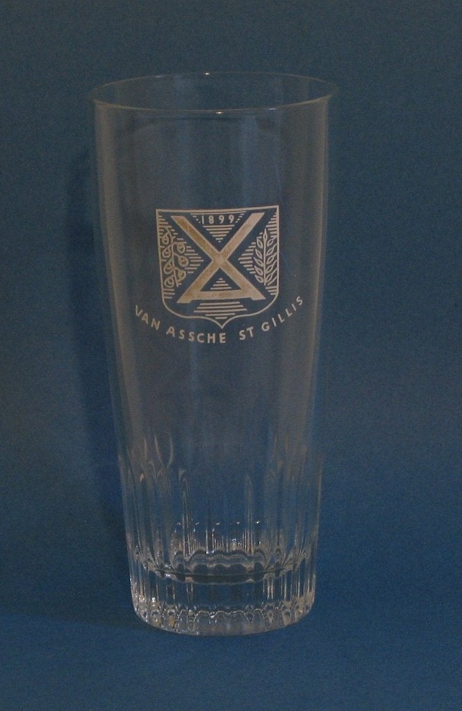 BIERGLAS VAN ASSCHE ST-GILLES 1068, Verzamelen, Biermerken, Ophalen, Gebruikt, Glas of Glazen, Overige merken