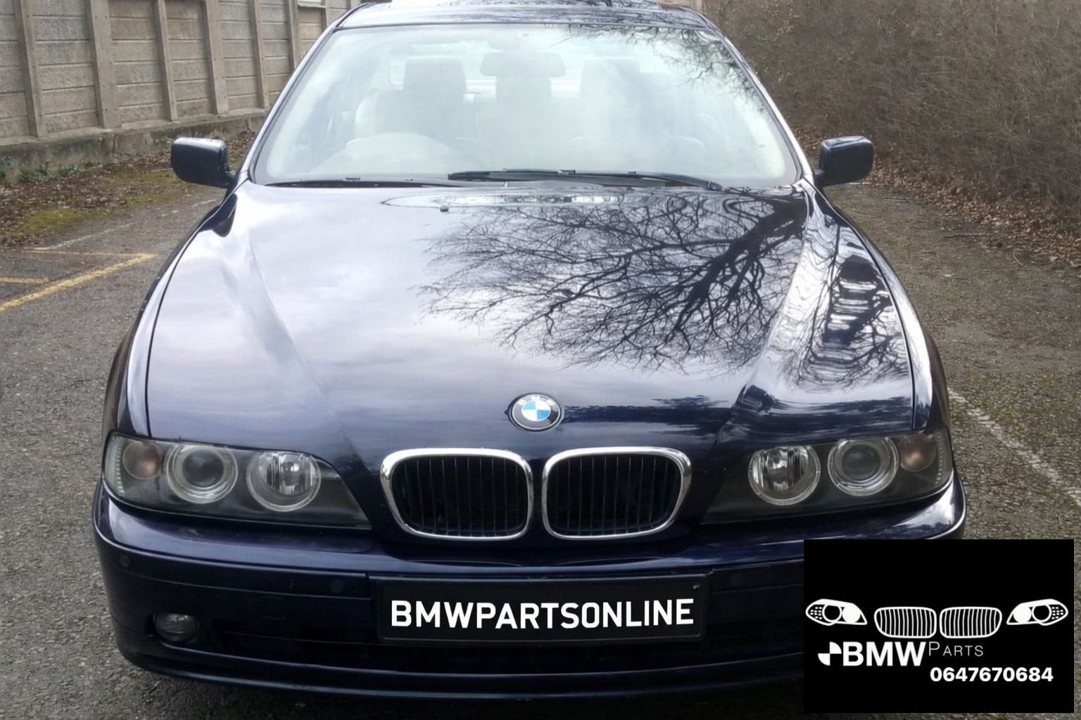 Voorbumper bumper PDC Bmw 5-Serie E39 facelift orient blauw, -, Origine de la pièce connue, Utilisé, Avant