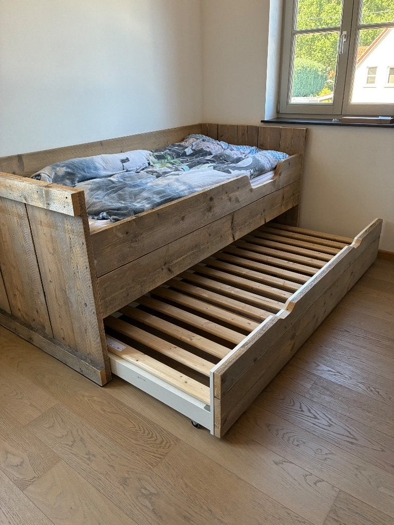 Eenpersoonsbed met lade, Ophalen, Verstelbaar, 90 cm, Eenpersoons