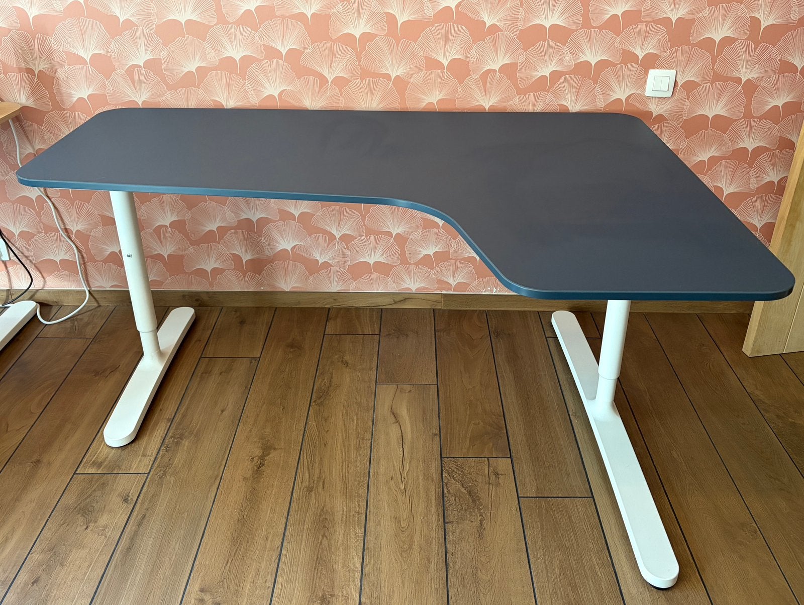 IKEA hoekbureau te koop in uitstekende staat, Bleu, Comme neuf, IKEA, Enlèvement