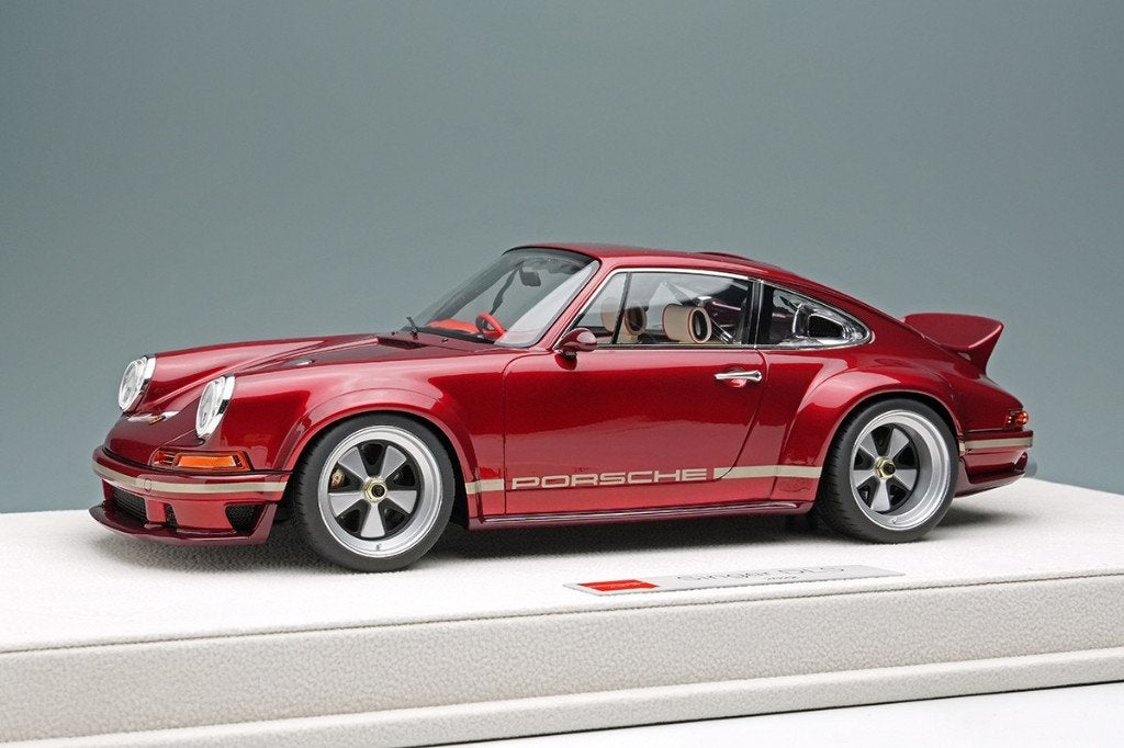 PORSCHE SINGER DLS 911 964 1/18 MAKE UP EML018V CHERRY RED, Hobby en Vrije tijd, Modelauto's | 1:18, Ophalen of Verzenden, Nieuw