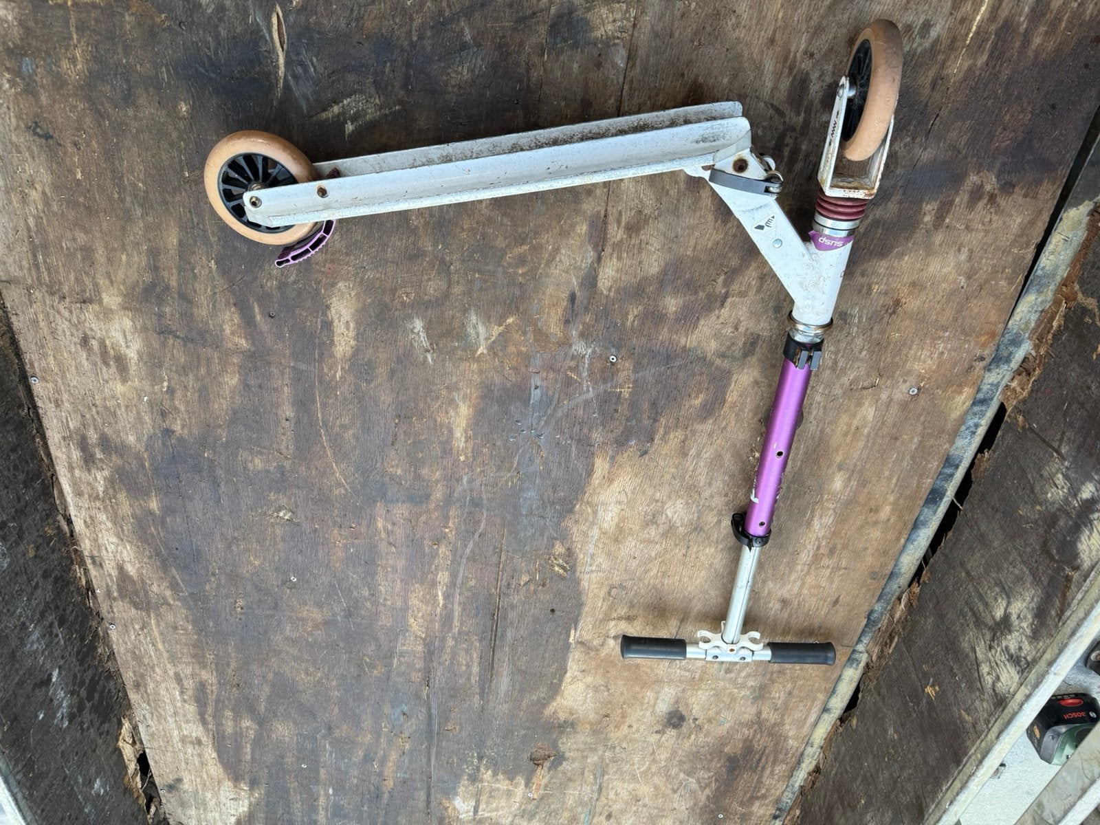 Kinder step, Fietsen en Brommers, Ophalen, Gebruikt