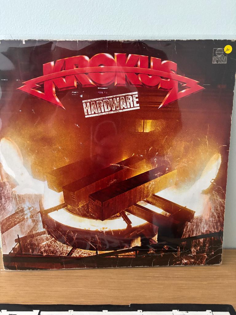LP - Krokus - Hardware, CD & DVD, Vinyles | Hardrock & Metal, Utilisé, Avec pochette intérieure, 12 pouces, Enlèvement ou Envoi