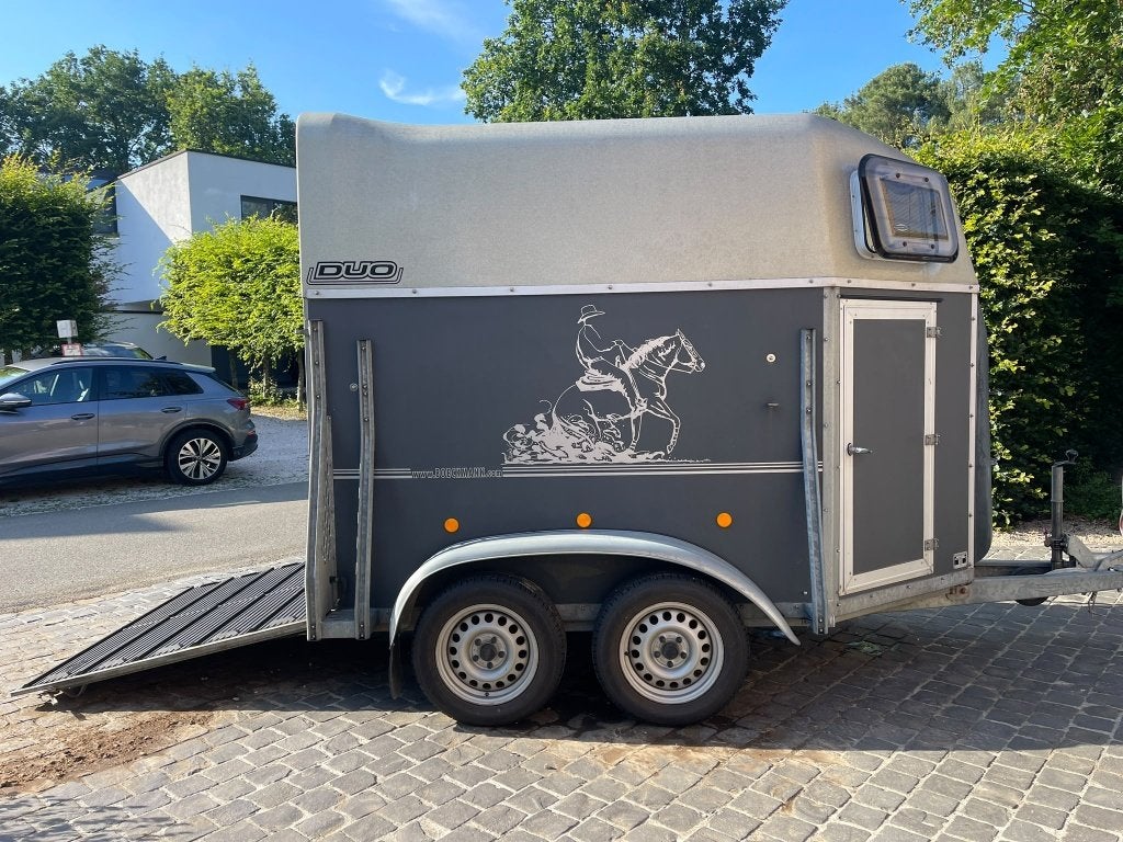 Bockmann 2-paards trailer – bouwjaar 2013, Ophalen, Gebruikt, Hout, 2-paards trailer
