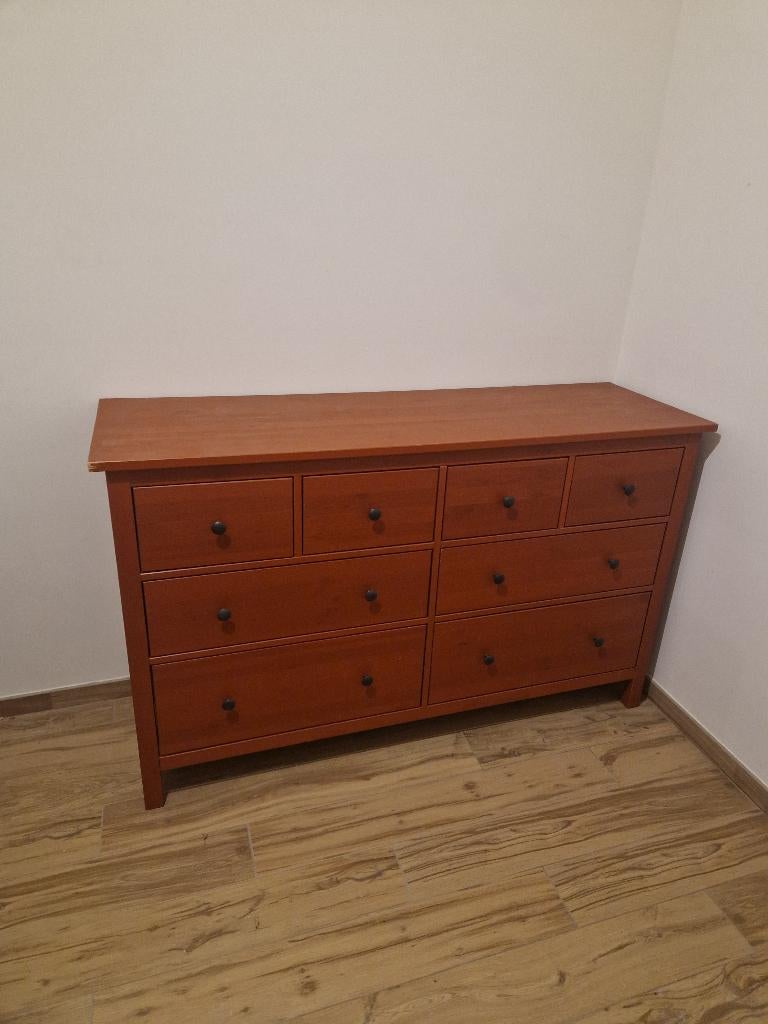 Hemnes Commode IKEA - kleur terracotta, Maison & Meubles, 5 tiroirs ou plus, Moins de 100 cm, 150 à 200 cm, Comme neuf
