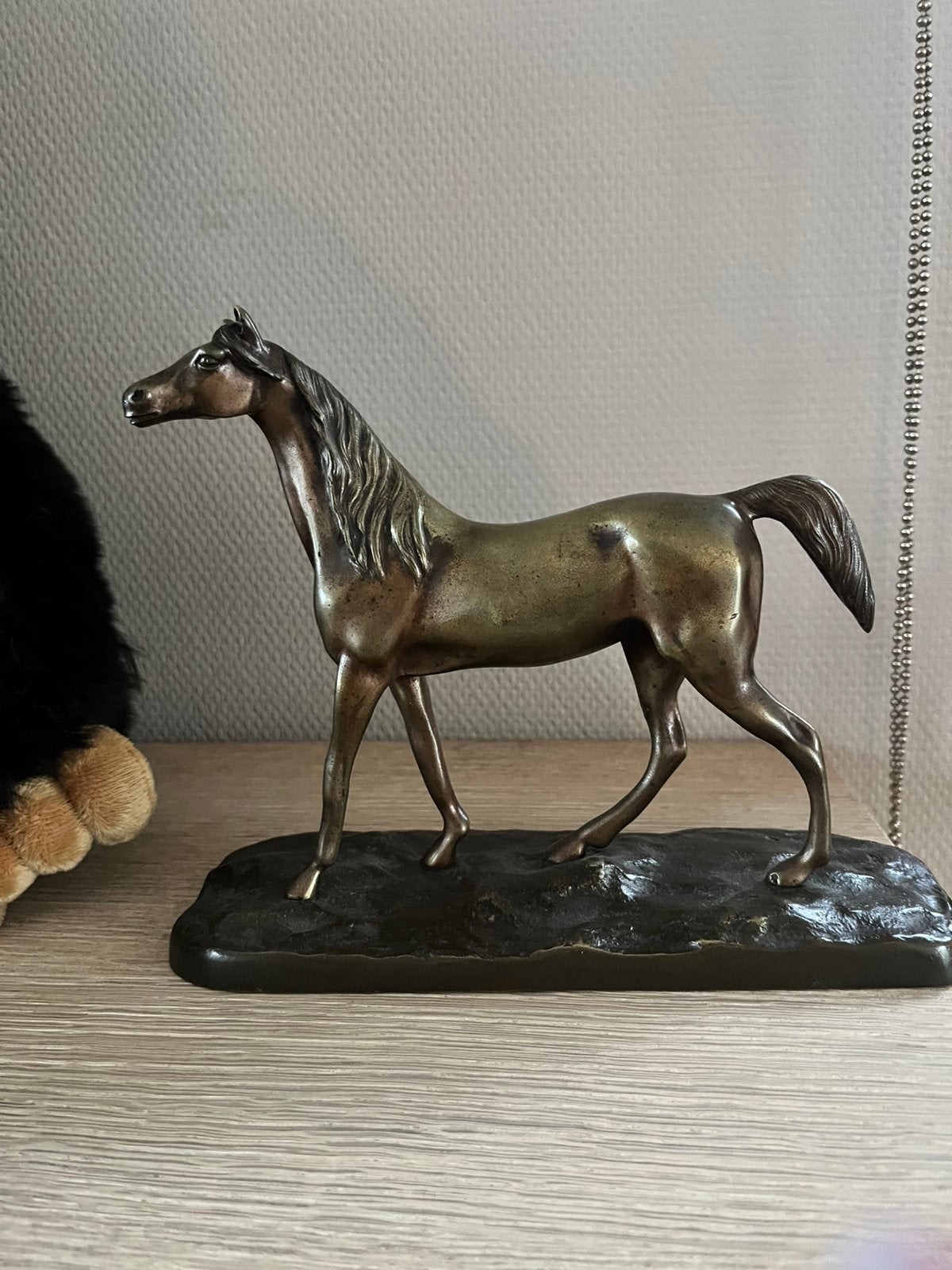 Bronzen beeld Paard, Enlèvement, Bronze