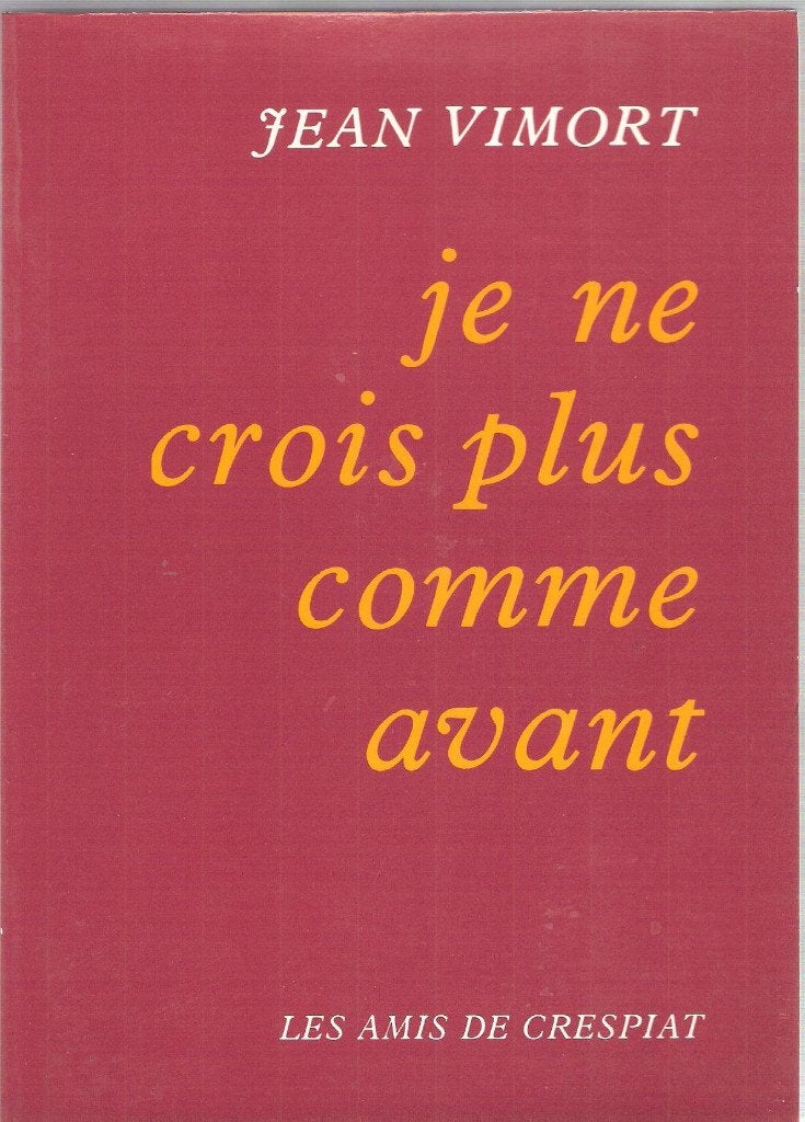 Livres de Vimort Sève L’ermitte Courant Serre Bethléem , Enlèvement ou Envoi, Utilisé, Spiritualité en général, Vimort Sève L’ermitte Courant Serre Bethléem
