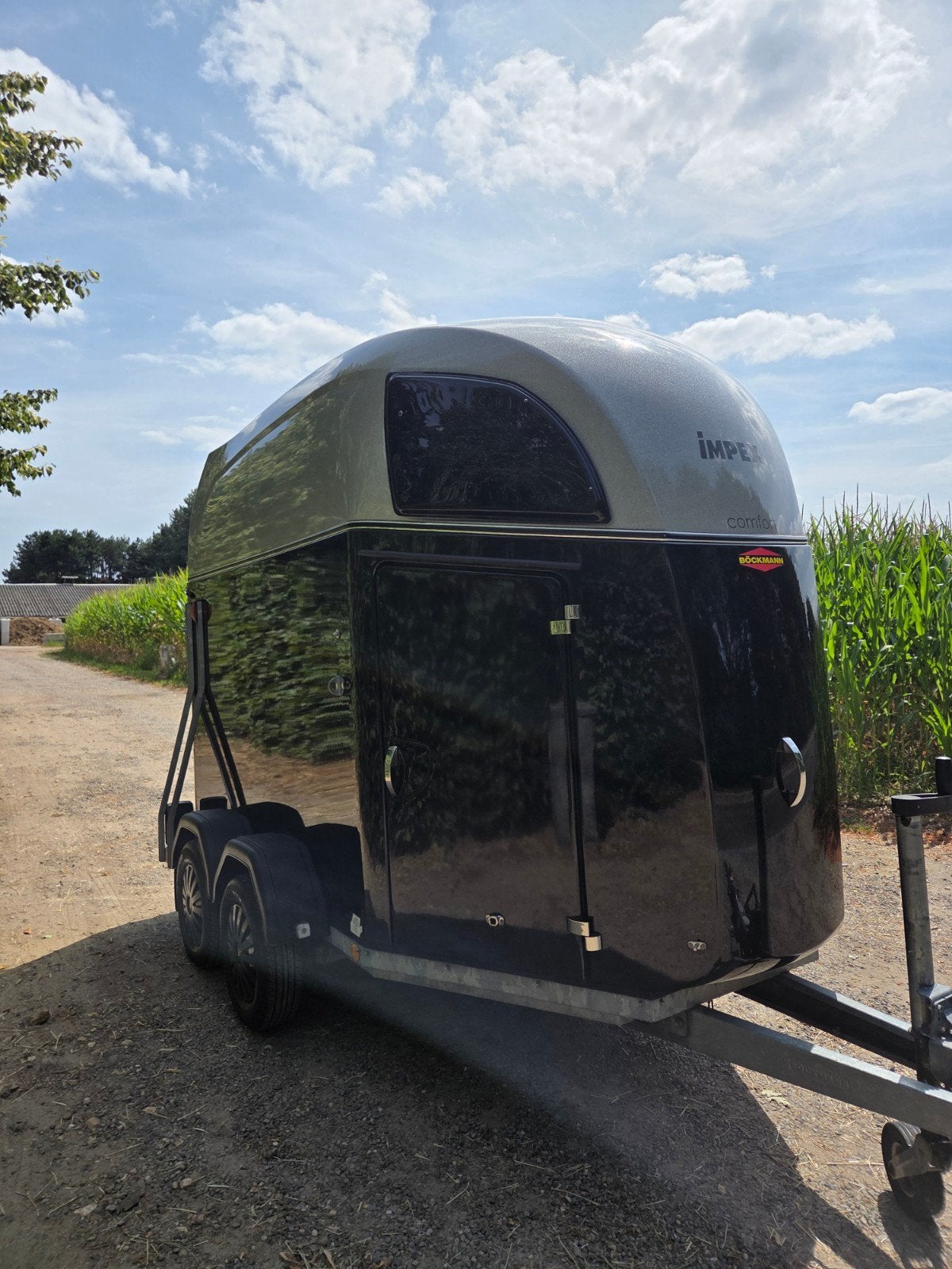 Böckmann Compact 2020/Böckmann Duo 2013, Animaux & Accessoires, Enlèvement, Aluminium, Remorque 2 chevaux