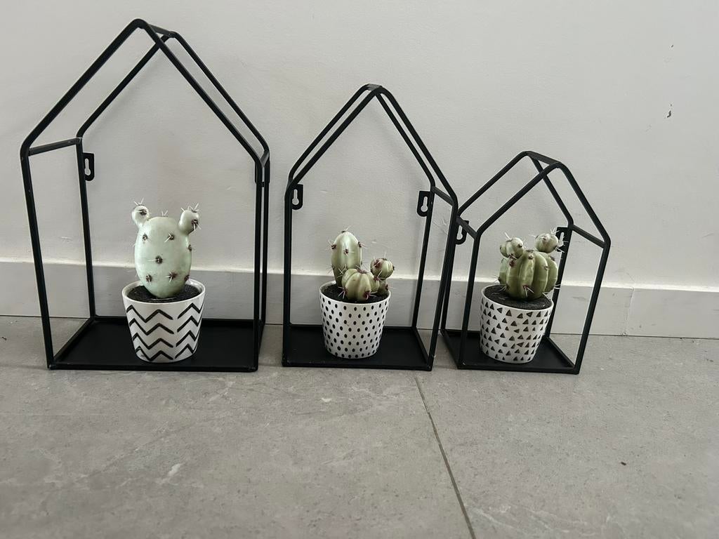 Set de maisonettes en acier inoxydable decoration., Industriel, Métal, Objet de décoration, Comme neuf