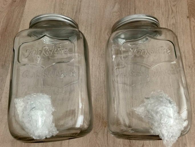 Lot de 2 distributeurs de boissons Yorkshire - neuf, Enlèvement, Neuf, Verre