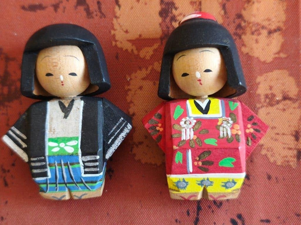 JAPANSE Kokeshi popjes, Verzamelen, Poppen, Ophalen of Verzenden, Zo goed als nieuw, Pop
