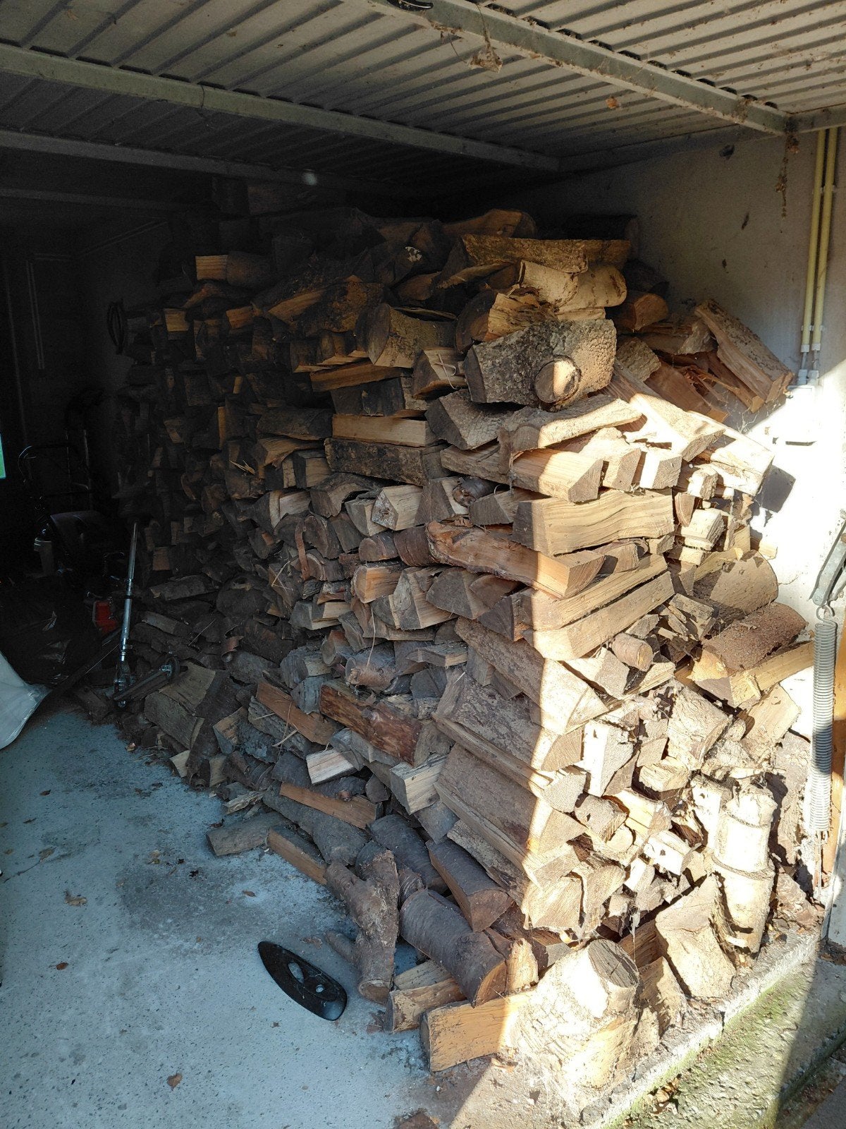 Mooie partij droog brandhout 6 stère (mix eik/beuk/es/berk), 6 m³ of meer, Ophalen, Eikenhout, Blokken