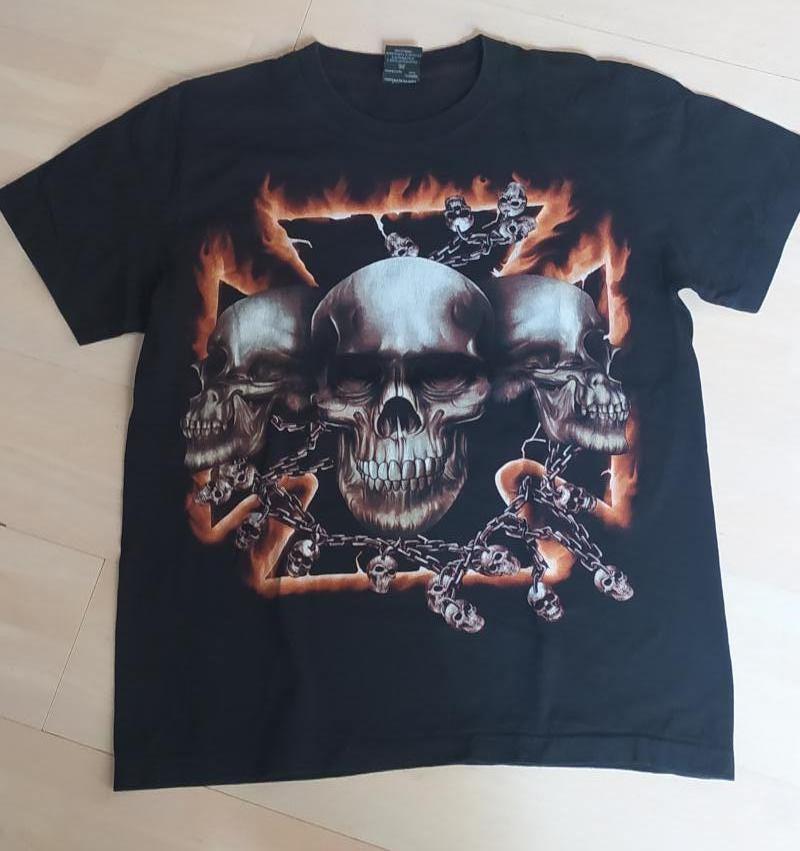 T-shirt heavy metal / doodskop, Ophalen of Verzenden, Maat 48/50 (M)