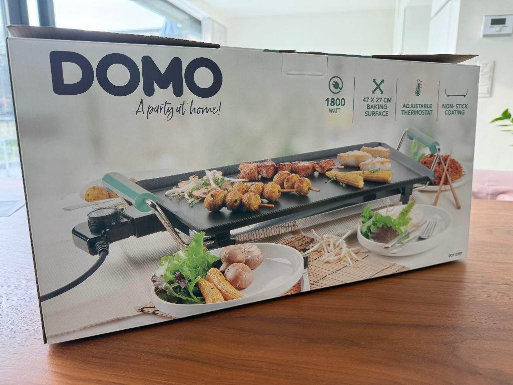 Domo DO1123TP teppanyaki grillplaat – NIEUW in doos, Electroménager, Plaques de gril, Neuf, Gril de table, Enlèvement