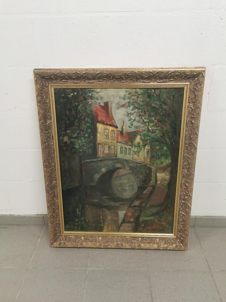 Peinture EMBO : Canal à Bruges avec un pont, Enlèvement