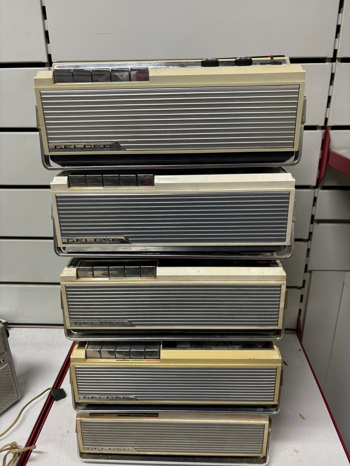 Lot de 5 magnétophones vintage à bandes GELOSO, Enlèvement, Magnétophone