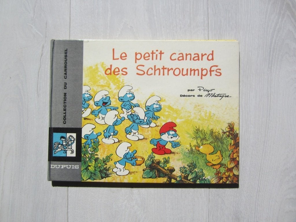 Le petit canard des schtroumpfs - E.O., Livres, Peyo, Enlèvement ou Envoi, Une BD, Utilisé
