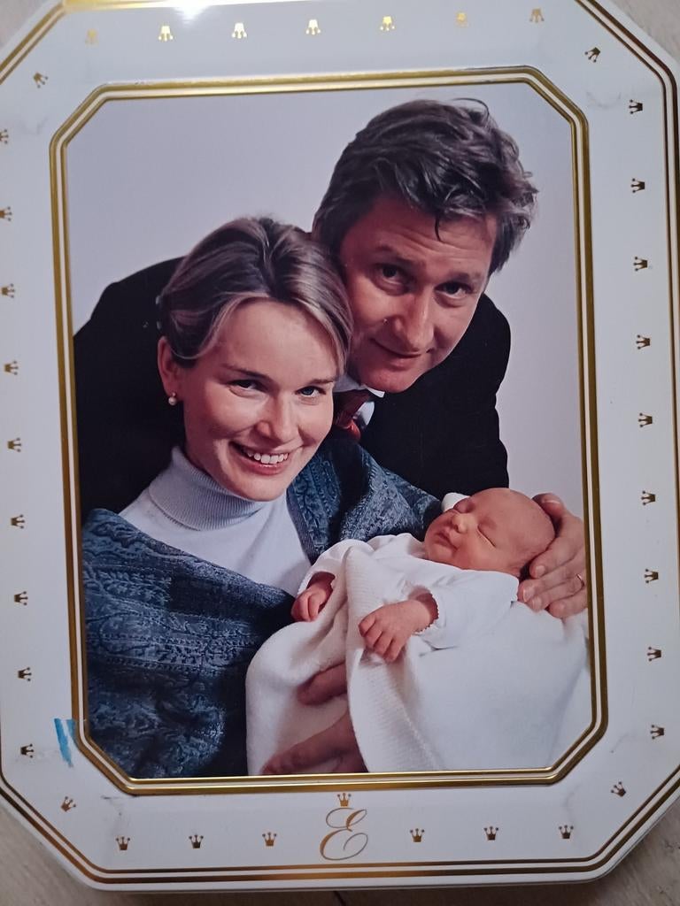 Blikken doos koningshuis Filip& Mathilde, Verzamelen, Ophalen of Verzenden, Zo goed als nieuw, Overige typen