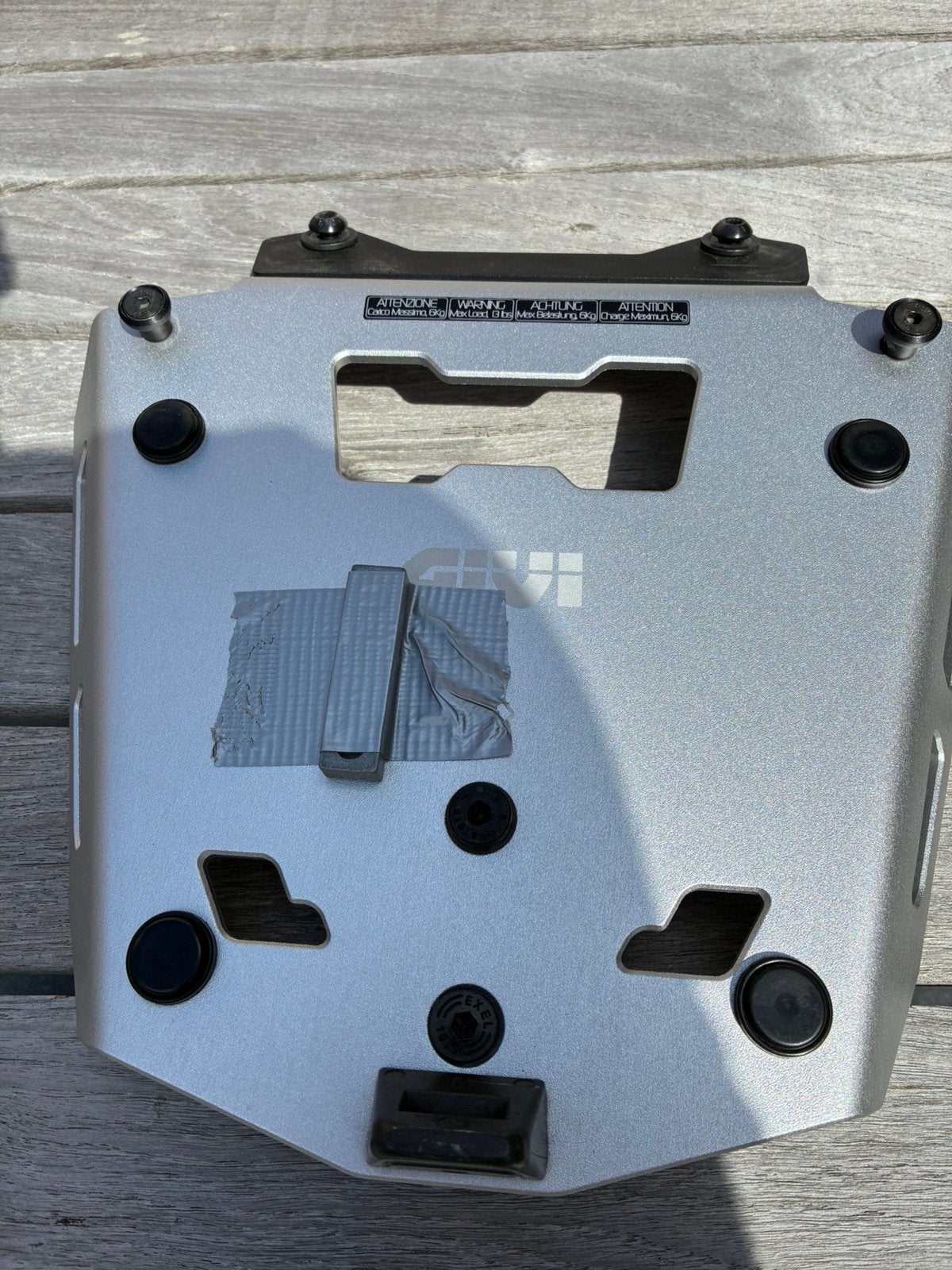 Givi montage plaat voor topkoffer BMW GS/GSA, Motoren, Ophalen, Zo goed als nieuw